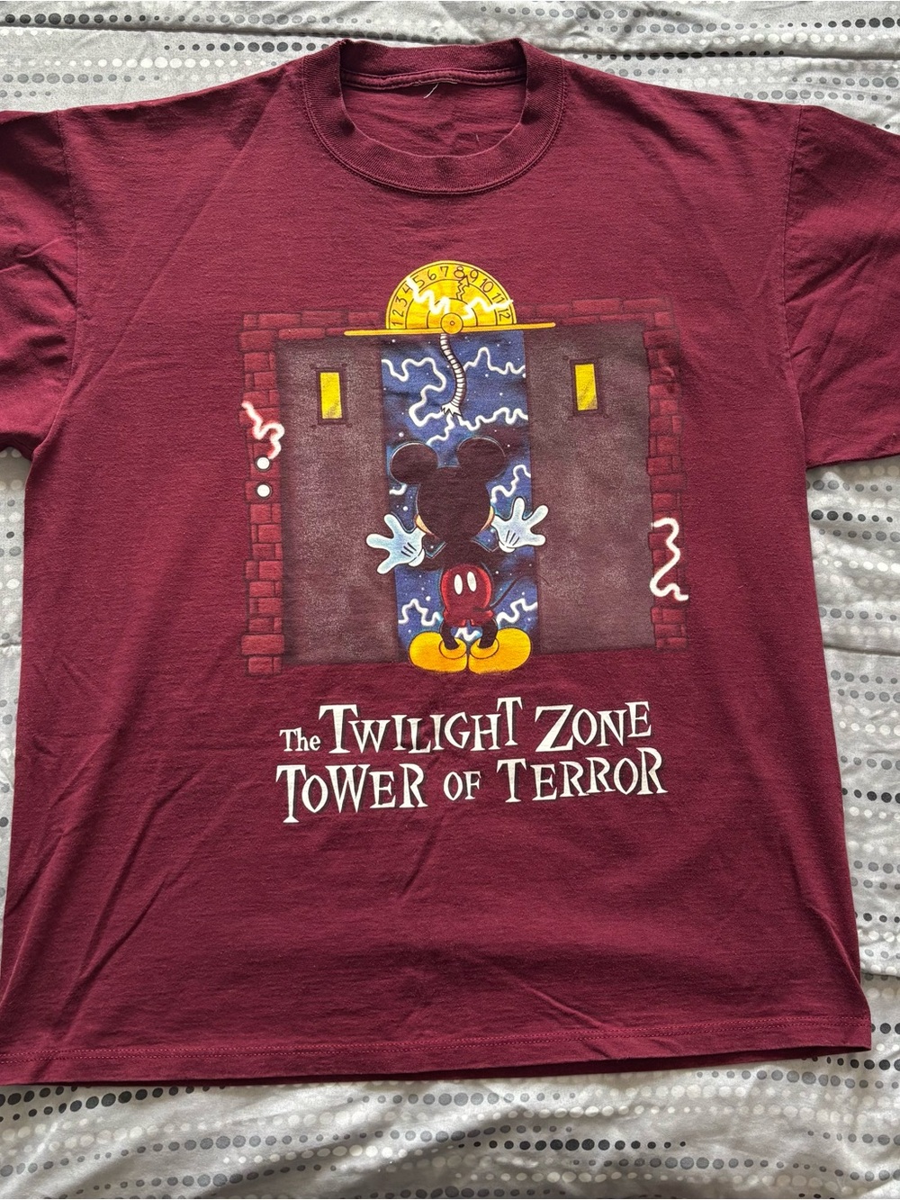 Vintage 90s Disney Mickey Mouse Tower of Terror T-Shirt